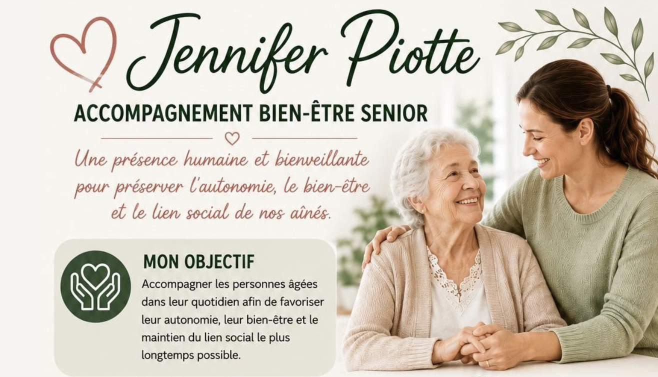 Jennifer Piotte – Accompagnement bien-être senior